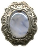 Montana agate brooch in setting #10