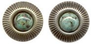 African turquoise earrings in medium setting #4