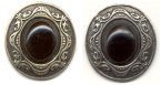 black onyx earrings in medium setting #6