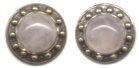 rose quartz earrings in medium setting #2