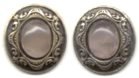 rose quartz earrings in medium setting #6