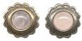 rose quartz earrings in small setting #6